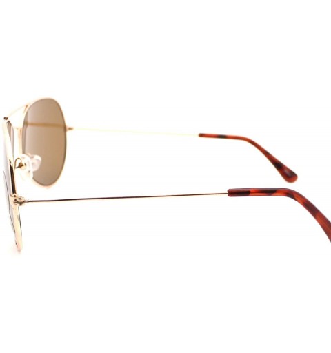 Square Large Rimless Aviator Sunglasses Mirror Lens Runway Fashion Mens Womens Eyewear - Gold - C2182EWUR6L $9.09
