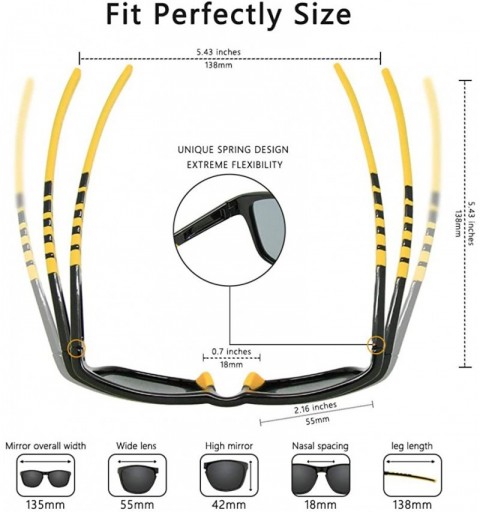 Round Polarized Sports Sunglasses for men women Baseball Running Cycling Fishing Golf Tr90 ultralight Frame JE001 - C418IGEKS...