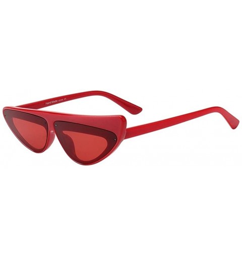 Goggle Vintage Cat Eye Sunglasses Women 2020 Brand Designer Small Triangle Black Sun Glasses Goggles - C5 Leopard Brown - C01...