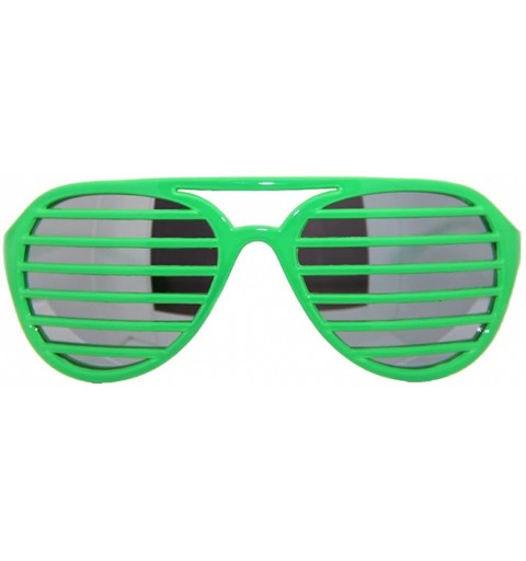 Aviator Aviator Pilot Shades Party Club Sunglasses Sh01 (Green- Mirrored) - C01101SRYYD $9.92