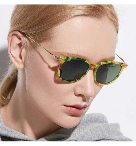 Square B Titanium Acetate Men Square Mirror Polarized Sunglasses for Women 854 - Blue - CM18NLT0ZXH $42.80