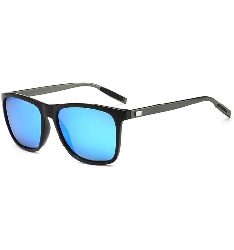 Square Unisex Retro Aluminum+TR90 Women Sunglasses Men Polarized Lens Vintage Eyewear Accessories Sun Glasses Oculos - C3197Z...