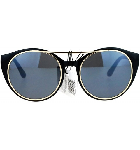 Butterfly Womens Sunglasses Unique Wing Frame Metal Outline Stylish Shades - Black (Black) - CB187C7RY0T $12.25