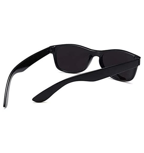 Square Vintage Polarized Sunglasses Men Women Classic Design Square Fashion Shades - Silver - CH19707AEQQ $9.45