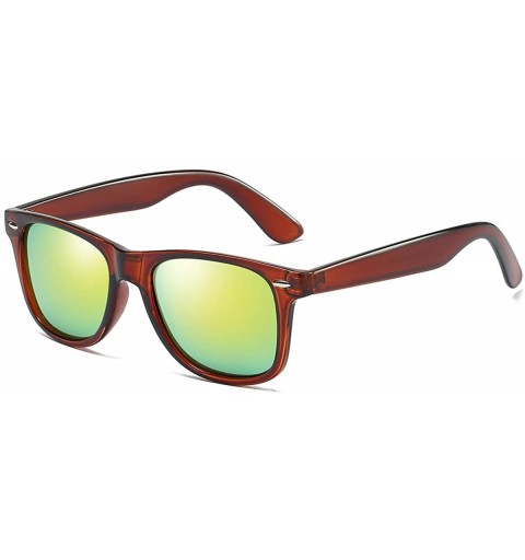Wrap Unisex HD TAC Polarized Aluminum Sunglasses Vintage Sun Glasses UV400 Protection For Men/Women - D - CB198O748QK $14.15