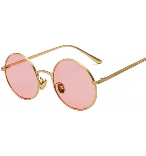 Semi-rimless Women Retro Classic Punk Sunglasses Fashion Personality Men Vintage Metal Frame Mirrors Round Sun Glasses - 4 - ...