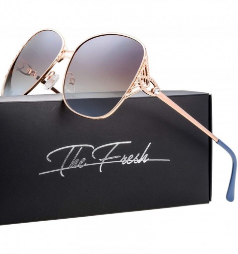 Oversized Classic Crystal Elegant Women Beauty Design Sunglasses Gift Box - L154-gold - CQ18M0U6WS0 $13.53