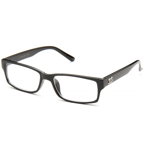 Oversized Hot Sellers Nerd Geeky Trendy Cosplay Costume Unique Clear Lens Fashionista Glasses - 1834 Black - CW11OCCUZC7 $11.05