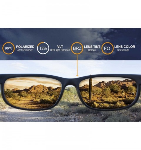 Sport Polarized IKON Replacement Lenses for SPY Lennox Sunglasses - - Fire Orange - CD189KA654N $27.13