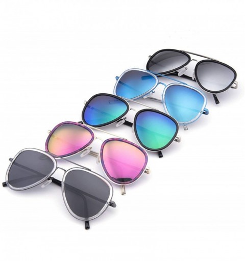 Aviator Mutil-typle Fashion Sunglasses for Women Men Made with Premium Quality- Polarized Mirror Lens - CG194240ZKN $12.49