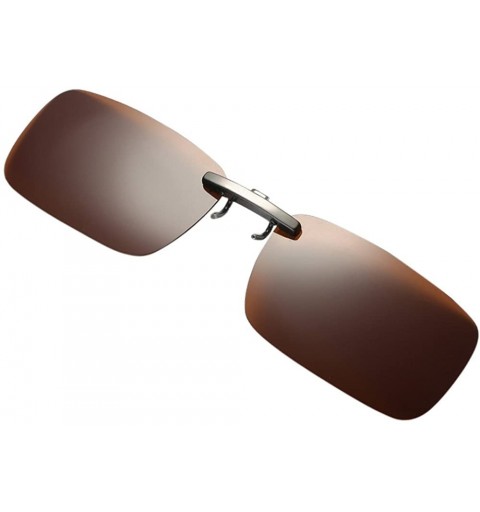 Square Mirror Sunglasses Bummyo Detachable sunglasses - Coffee - CE18NZ6YD2T $17.71