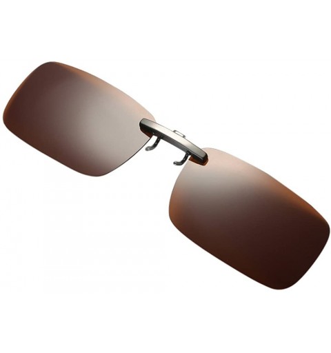 Square Mirror Sunglasses Bummyo Detachable sunglasses - Coffee - CE18NZ6YD2T $10.30