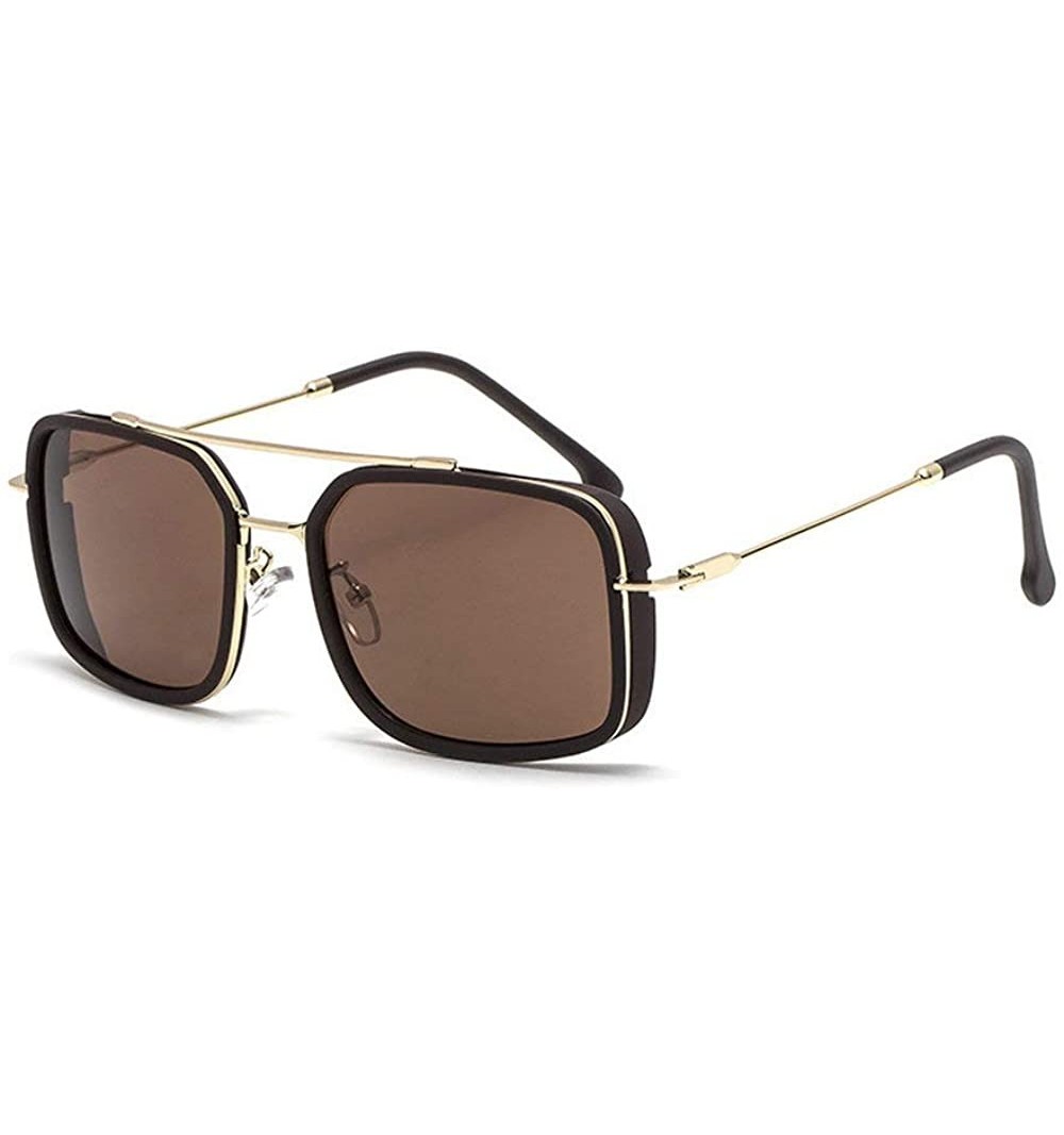 Oversized Classic Designer Sunglasses Oversized Vintage - Brown - CV193IMS0N7 $13.94