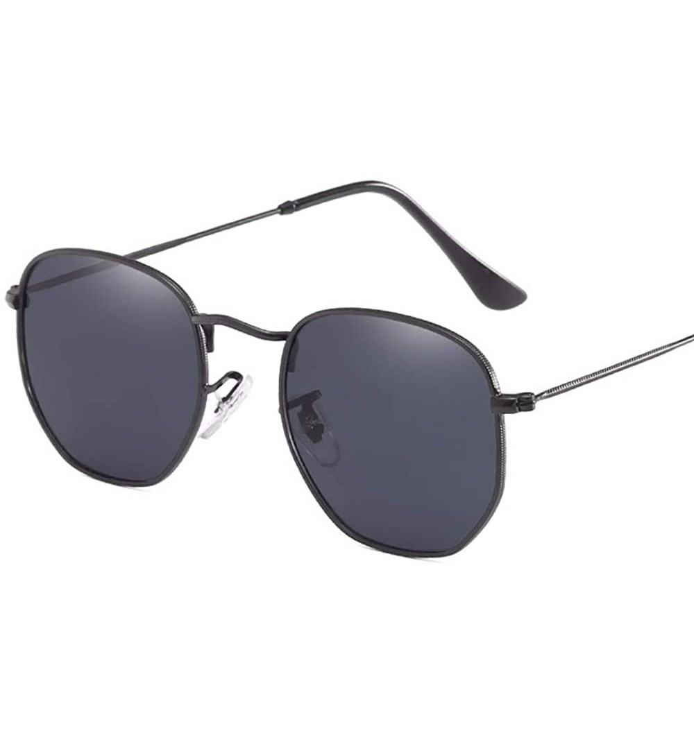 Aviator Retro-European and American Square Sunglasses for Men and Polarized Sunglasses for Women - A - CL18Q0IY9I3 $31.58