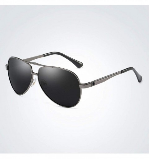 Square New Polarized Sunglasses Men Pilot - Brown - CL198AILRGO $25.45