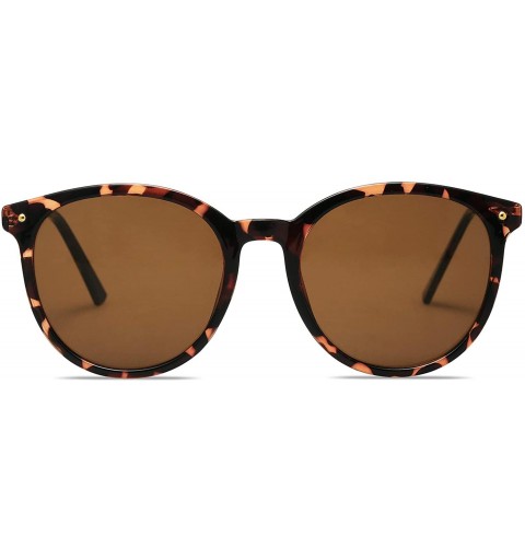 Round Vintage Round Sunglasses for Women Classic Retro Designer Style SJ2120 - 0c2 Tortoise Frame/Brown Lens - CD199OLR762 $1...