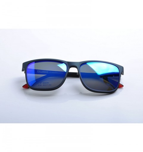 Rectangular Optical Eyeglasses Frames With Magnetic Polarized Sunglasses Clips - C001 - CU12IMR4YMJ $18.24