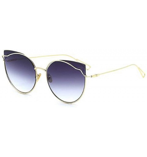 Aviator Sunglasses through the cat eyes new sunglasses- fashion trend retro glasses - A - C318S7OHAS8 $90.50