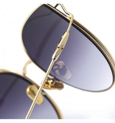 Aviator Sunglasses through the cat eyes new sunglasses- fashion trend retro glasses - A - C318S7OHAS8 $43.24