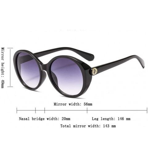 Round Retro Sunglasses Tricolor Round Frame Men and Women Sunglasses Sunglasses - 1 - CB190EX4WGA $28.25