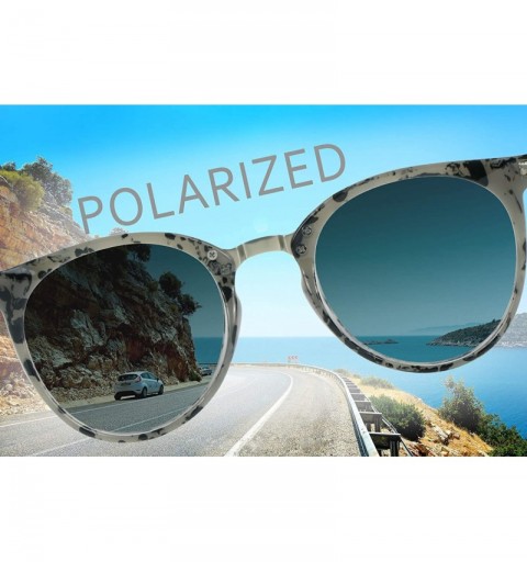 Oval Unisex Polarized Sunglasses&UV400 Protection-Stylish for Men/Women - 5101p_c3 - C718R353O47 $16.98