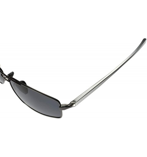 Rectangular Polarized Sunglasses Driving Photosensitive Glasses 100% UV protection - Black - CC18SS8A0S0 $18.97