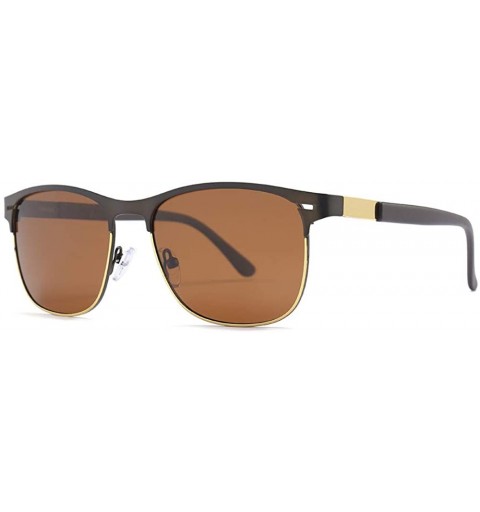 Round Fashion men's TAC1.1 polarized sunglasses driving sunglasses - Tawny C4 - CH1905R98T6 $37.19