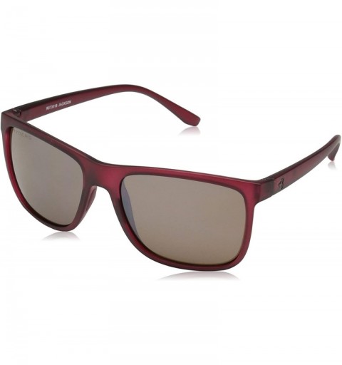 Sport unisex-adult Jackson Wayfarer Sunglasses - Red - CF18DGY5X9R $56.52