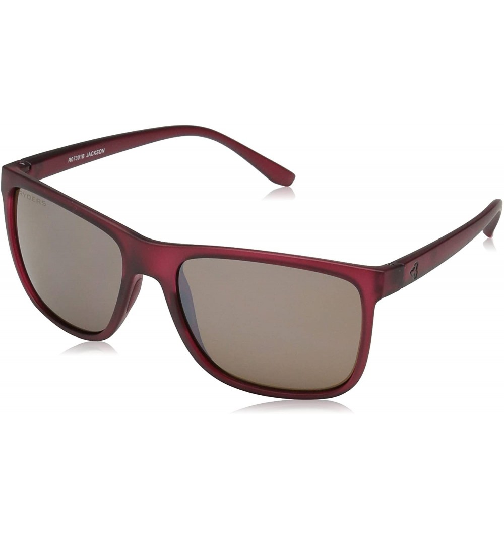 Sport unisex-adult Jackson Wayfarer Sunglasses - Red - CF18DGY5X9R $56.52