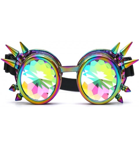 Goggle Kaleidoscope Steampunk Rave Glasses Crystal Prism Sunglasses Goggles - Cool Color - CC18SS45GQD $13.94