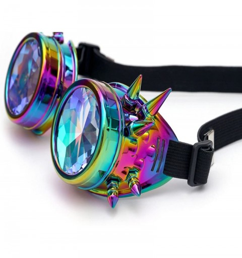 Goggle Kaleidoscope Steampunk Rave Glasses Crystal Prism Sunglasses Goggles - Cool Color - CC18SS45GQD $13.94