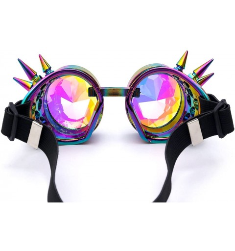 Goggle Kaleidoscope Steampunk Rave Glasses Crystal Prism Sunglasses Goggles - Cool Color - CC18SS45GQD $13.94