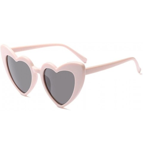 Goggle Women Goggle Heart Sunglasses Vintage Cat Eye Mod Style Retro Eyewear - C3 - CQ18CID0DEZ $18.53