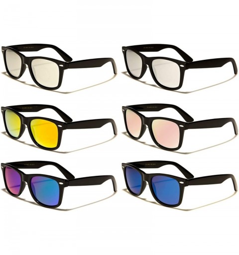 Oval Sunglasses Classic 80's Vintage Style Design 6 Pairs Wholesale Price Random Colors - C218NRGMZA8 $35.27