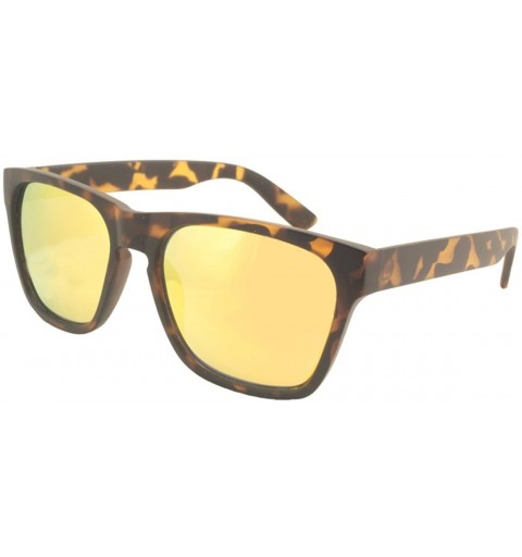 Rectangular Veerie Tortoise Mirror Sunglasses - C818GQYIKY9 $22.78