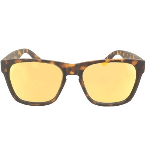 Rectangular Veerie Tortoise Mirror Sunglasses - C818GQYIKY9 $22.78