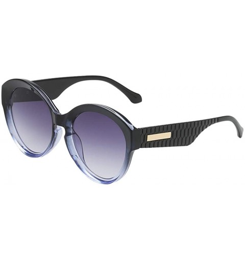 Goggle Retro Round Sunglasses for Women UV Protection Gradient Tinted Lenses Eyewear Outdoor Sports Polarized Sun Glass - CB1...