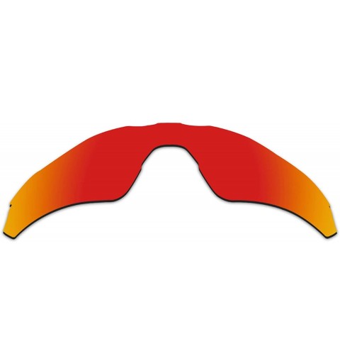 Rectangular Anti-fading Polarized Replacement Lenses Radar EV Path Sunglasses - Fire Red - Polarized - CL18I42ML0Y $18.66