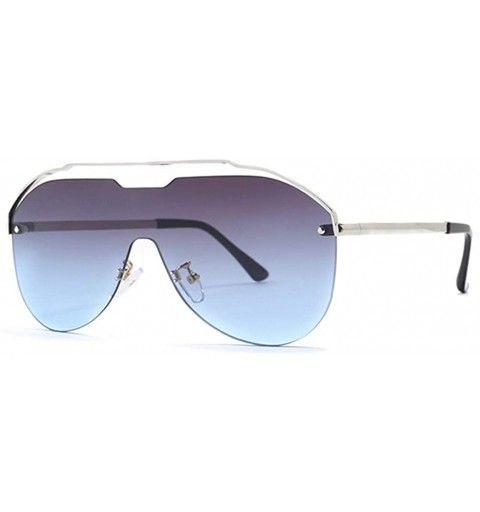 Rimless Oversized One Piece Rimless Sunglasses for Women Pilot Shades - C2 Gold Brown - C91987AEXIE $10.91