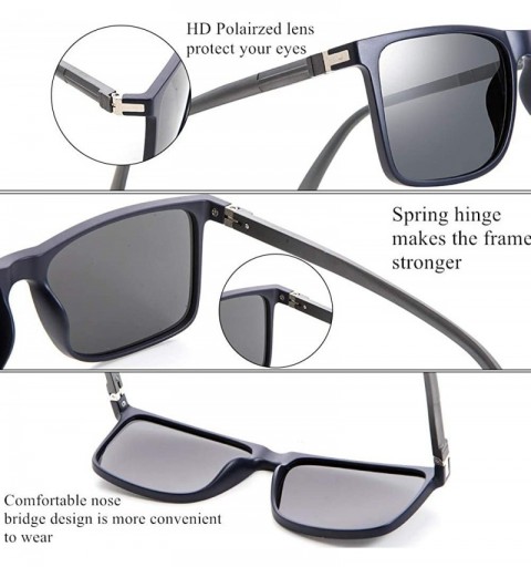 Sport Polarized Sport Men Sunglasses UV Protection TR90 Frame Outdoor Driving Fashion Sun Glasses - C118ZCUS402 $11.24