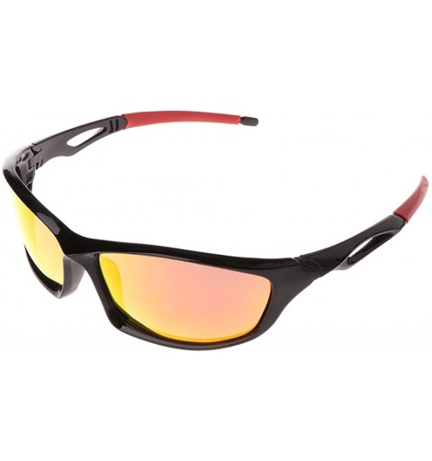 Sport Cycling Sunglasses Polarized Unisex Spectacles Protection Driving Outdoor Sports - Red - CT18K78UGY0 $17.84
