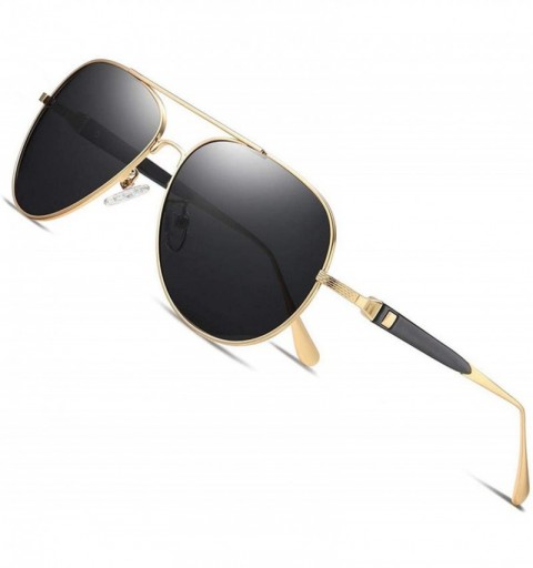 Oversized DESIGN Pilot Sunglasses Men Polarized Metal Frame Anti-Glare Mirror Lens Fashion Fishing Sun Glasses UV400 - CH197A...