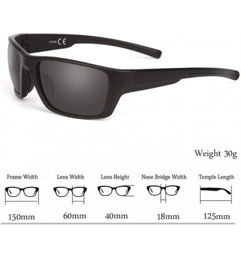 Wrap Outdoor Sports Glasses Riding Sunglasses Fashion Men and Women Sports Sunglasses - A - CN18SWD59CG $8.97