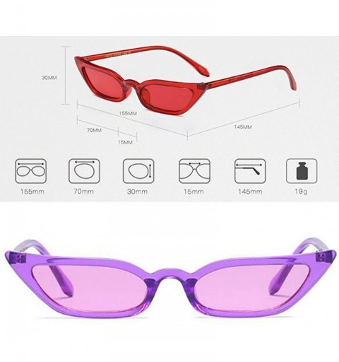 Goggle Goggles Vintage Cat Eye Sunglasses Candy Color Small frame sunglasses - C3 - CH18CHU8KN4 $22.98
