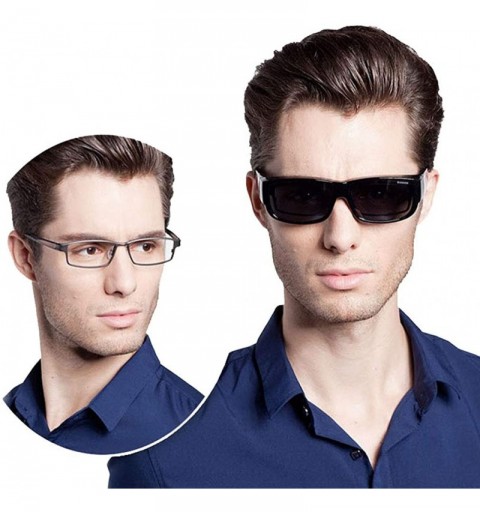 Sport Fit Over Driving Polarized Sunglasses for Men Women Sports Hunting Outdoor UV400 Sun Glasses - Black Sand - CG18W4WZ5EU...