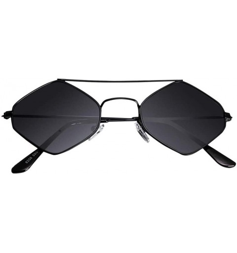 Cat Eye Sunglasses Retro Vintage Narrow Cat Glasses Eye Sunglasses for Women Clout Goggles Plastic Frame (Black) - Black - CD...