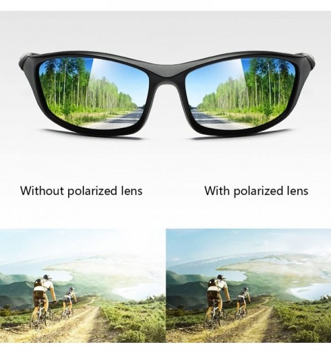 Sport Cycling Sunglasses Polarized Unisex Spectacles Protection Driving Outdoor Sports - Grey - CQ18K6Y3WTC $9.28