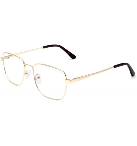 Rectangular Men's Metal Frame Progressive Multifocus Reading Glasses-M5816 - C2 Gold - CJ18QLS8LQM $15.61