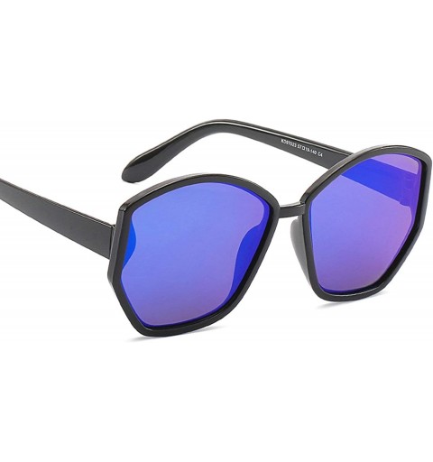 Sport Retro Classic Irregular Sunglasses for Women PC AC UV 400 Protection Sunglasses - Blue - C018SAT8M7H $27.94