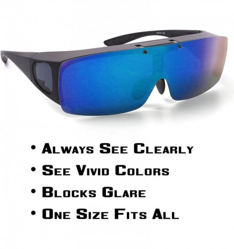 Sport TAC FLIP Glasses Sports Polarized Flipping Sunglasses for Men Military-Inspired As Seen On TV - Blue Day Vision - C418O...